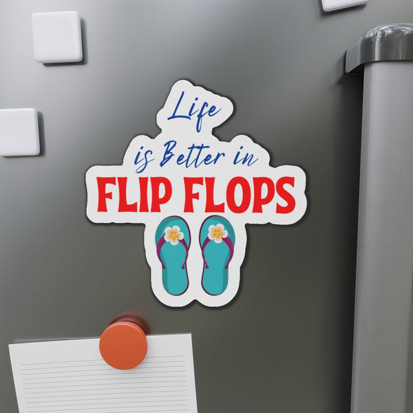 Life is Better in Flip Flops Cruise Door Magnet Cruise Door Magnets 6" × 6"  