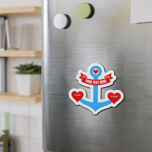 Personalized Heart Anchor Cruise Door Magnet Cruise Door Magnets Cruise Into