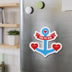 Personalized Heart Anchor Cruise Door Magnet Cruise Door Magnets Cruise Into