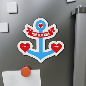 Personalized Heart Anchor Cruise Door Magnet Cruise Door Magnets Cruise Into