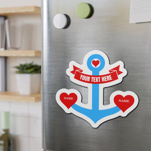 Personalized Heart Anchor Cruise Door Magnet Cruise Door Magnets Cruise Into