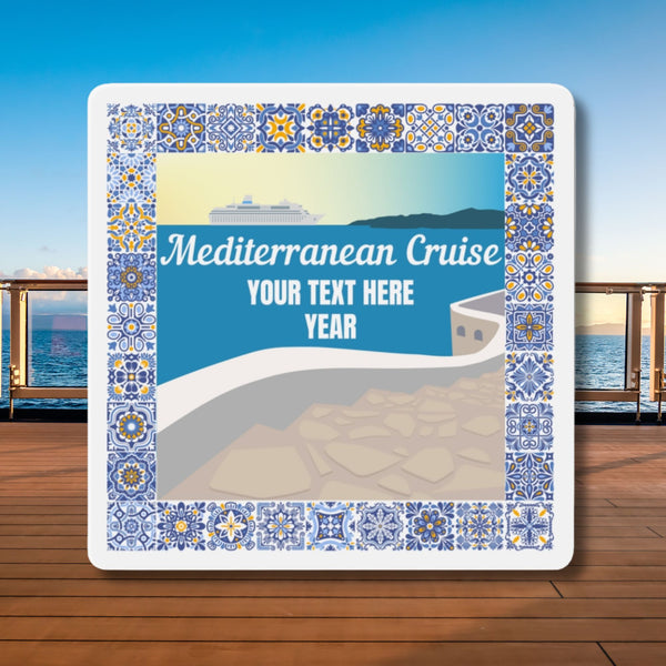 Personalized Mediterranean Cruise Door Magnet Cruise Door Magnets Cruise Into