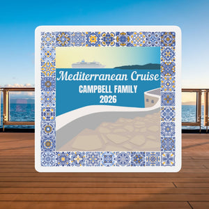 Personalized Mediterranean Cruise Door Magnet Cruise Door Magnets Cruise Into