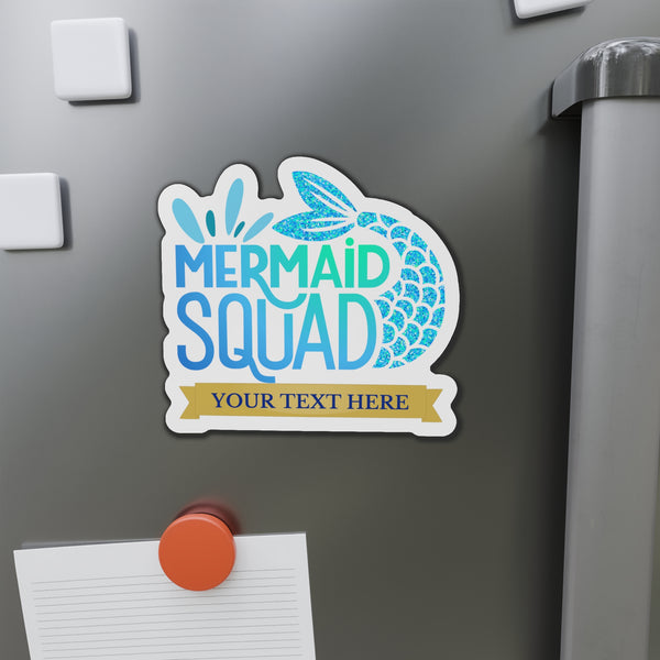 Personalized Mermaid Squad Cruise Door Magnet Cruise Door Magnets 5" x 5"  