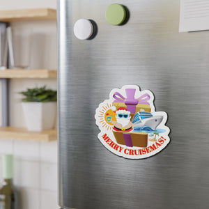 Merry Cruisemas Present Christmas Cruise Door Magnet Cruise Door Magnets Cruise Into