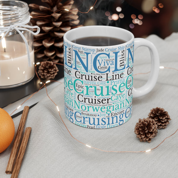 Norwegian Cruise Words Mug Mug Cruise Into