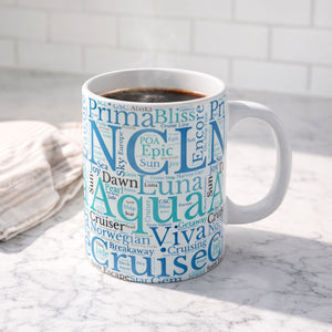 Norwegian Cruise Words Coffee Mug Mug Cruise Into