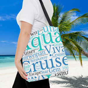 best collapsible port tote bag travel cruise Beach 42L | Aloha Collection Beach Mesh Tote Tiny after folding then expandable to hold large quantities of beach gear Cruise Tote Bags Port