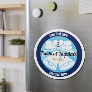 Personalized Nautical Nuptials Wedding Cruise Door Magnet Cruise Door Magnets Cruise Into
