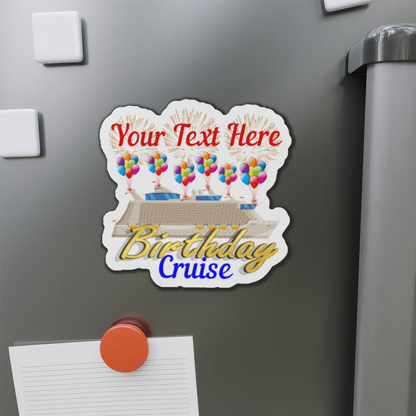 Personalized Birthday Cruise Magnet Cruise Door Magnets 5" x 5"  