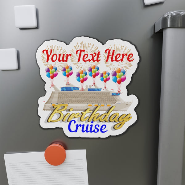 Personalized Birthday Cruise Magnet Cruise Door Magnets 6" × 6"  