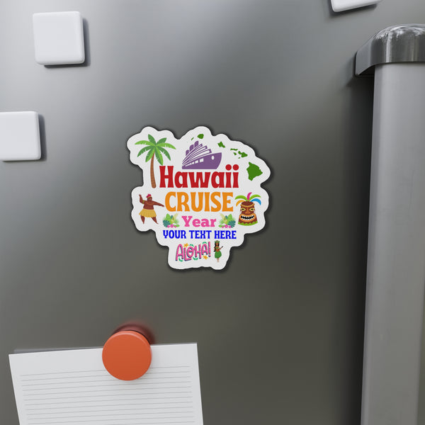 Personalized Hawaii Cruise Door Magnet Cruise Door Magnets 4" x 4"  