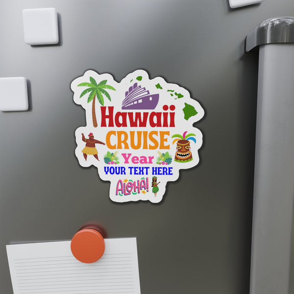 Personalized Hawaii Cruise Door Magnet Cruise Door Magnets 5" x 5"  