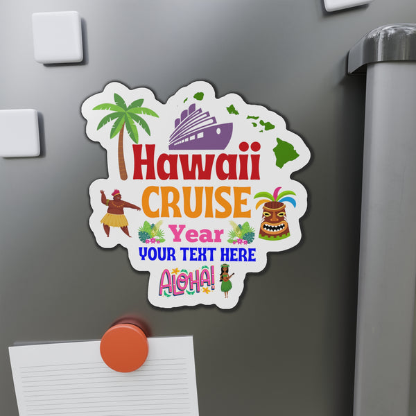 Personalized Hawaii Cruise Door Magnet Cruise Door Magnets 6 × 6"  