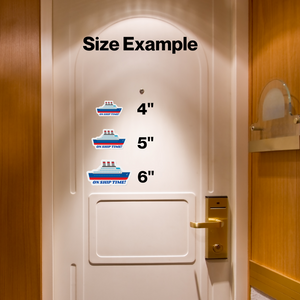 On Ship Time Cruise Door Magnet Cruise Door Magnets Cruise Into