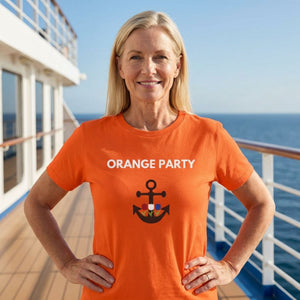 Holland America Orange Party Cruise T-Shirt SHIRT Cruise Into