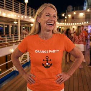 Holland America Orange Party Cruise T-Shirt SHIRT Cruise Into