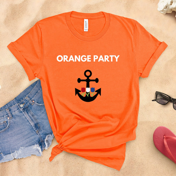 Holland America Orange Party Cruise T-Shirt SHIRT Cruise Into