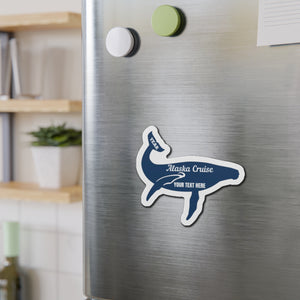 Personalized Humpback Whale Alaska Cruise Door Magnet Cruise Door Magnets Cruise Into