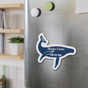 Personalized Humpback Whale Alaska Cruise Door Magnet Cruise Door Magnets Cruise Into