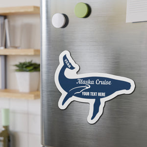 Personalized Humpback Whale Alaska Cruise Door Magnet Cruise Door Magnets Cruise Into