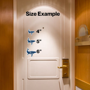 Personalized Humpback Whale Alaska Cruise Door Magnet Cruise Door Magnets Cruise Into