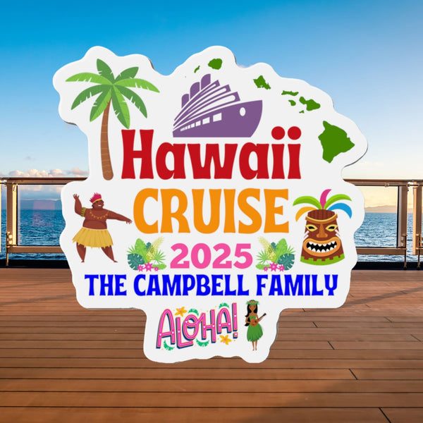 Personalized Hawaii Cruise Door Magnet Cruise Door Magnets Cruise Into