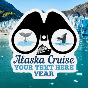 Personalized Alaska Whale Watching Cruise Door Magnet Cruise Door Magnets Cruise Into