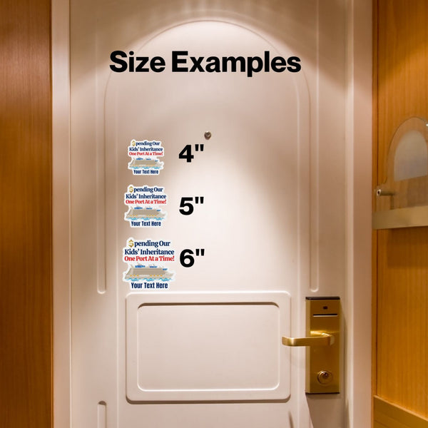 Spending Our Kids' Inheritance One Port At a Time! Personalized Cruise Door Magnet Cruise Door Magnets Cruise Into