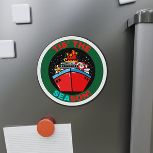 Tis' The SEAson! Christmas Cruise Door Magnet Cruise Door Magnets Cruise Into