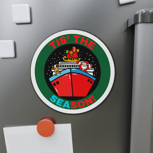 Tis' The SEAson! Christmas Cruise Door Magnet Cruise Door Magnets Cruise Into