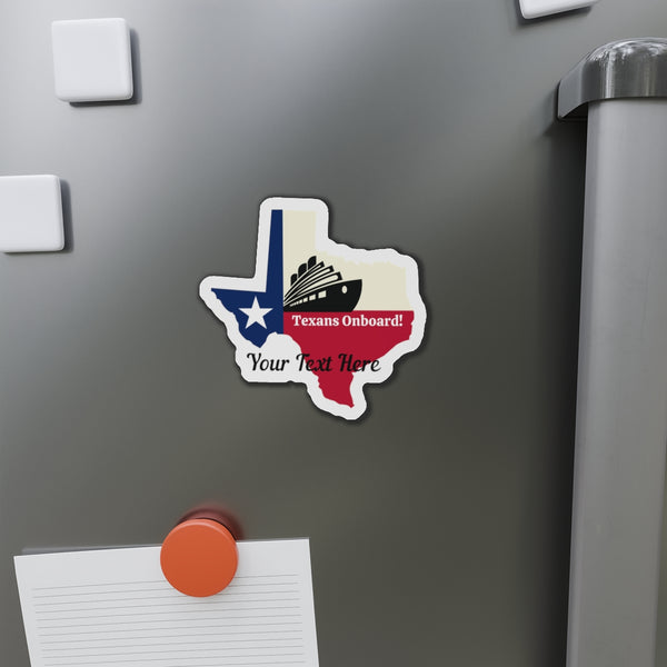 Personalized Texas Cruise Door Magnet Cruise Door Magnets 4" x 4"  