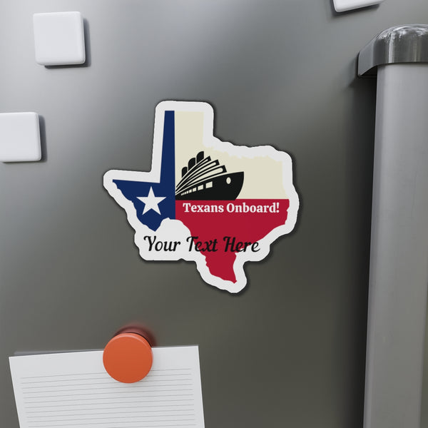 Personalized Texas Cruise Door Magnet Cruise Door Magnets 5" x 5"  