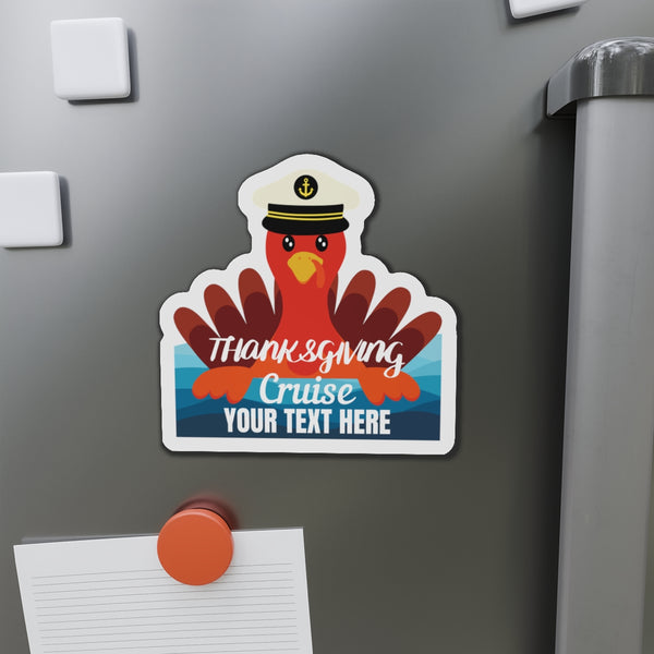 Personalized Thanksgiving Cruise Door Magnet Cruise Door Magnets 5" x 5"  