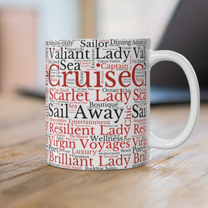 Virgin Voyages Cruise Words Coffee Mug Mug Cruise Into