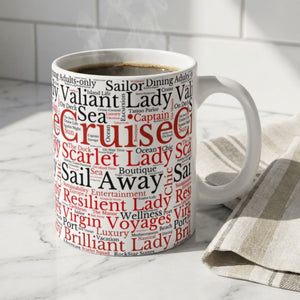 Virgin Voyages Cruise Words Coffee Mug Mug Cruise Into
