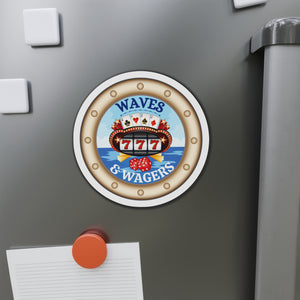 Waves & Wagers Casino Cruise Door Magnet Cruise Door Magnets Cruise Into