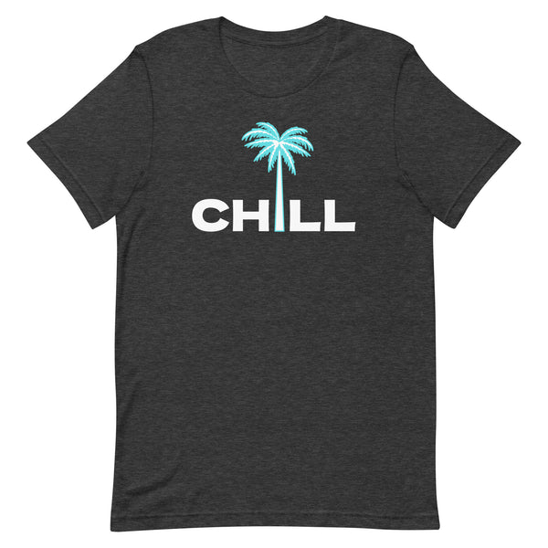 Palm Tree Chill T-Shirt SHIRT Dark Grey Heather XS 