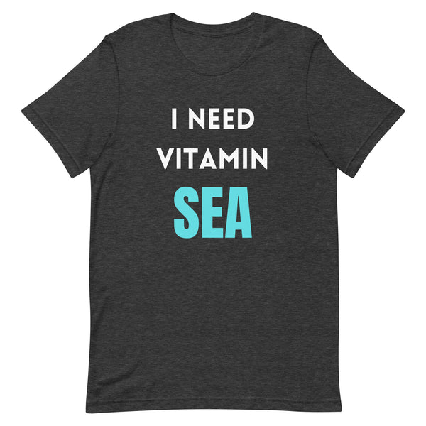 I Need Vitamin Sea T-shirt SHIRT Dark Grey Heather XS 