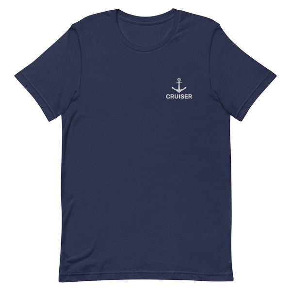 Cruiser Anchor Embroidered T-Shirt SHIRT Navy S 