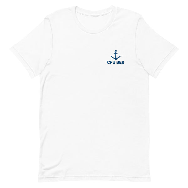 Cruiser Anchor Embroidered T-Shirt SHIRT White S 