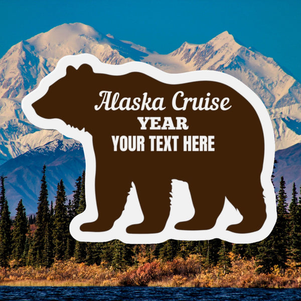 Personalized Alaska Bear Cruise Door Magnet Cruise Door Magnets Cruise Into