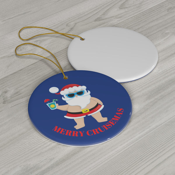 Christmas Cruise Tree Santa Ornament Cruise Tree Ornaments Circle  