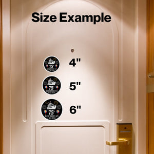 75th Birthday Cruise Door Magnet Cruise Door Magnets Cruise Into