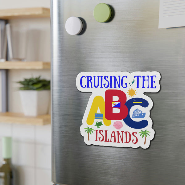 Cruising The ABC Islands Cruise Door Magnet Cruise Door Magnets Cruise Into