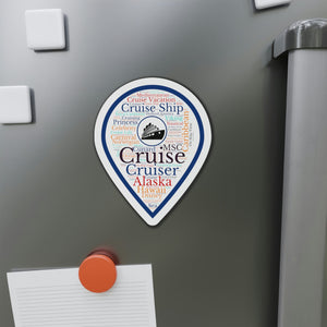 Cruise Words Destination Pin Cruise Door Magnet Cruise Door Magnets Cruise Into