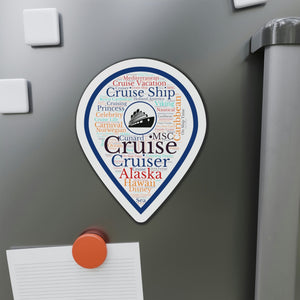 Cruise Words Destination Pin Cruise Door Magnet Cruise Door Magnets Cruise Into