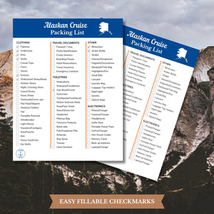 Alaskan Cruise Packing List Printable Digital Download Digital Download   